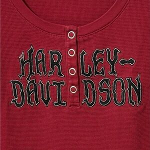 Harley Davidson rib knit shirt